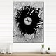 preview thumbnail 10 of 13, Strick & Bolton 'Abstract Broken Wall 3D Design' Metal Clock 24 in. wide x 32 in. high