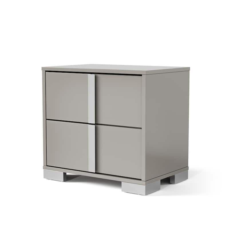 Furniture of America Erina Modern Glossy 3-Piece Panel Bedroom Set