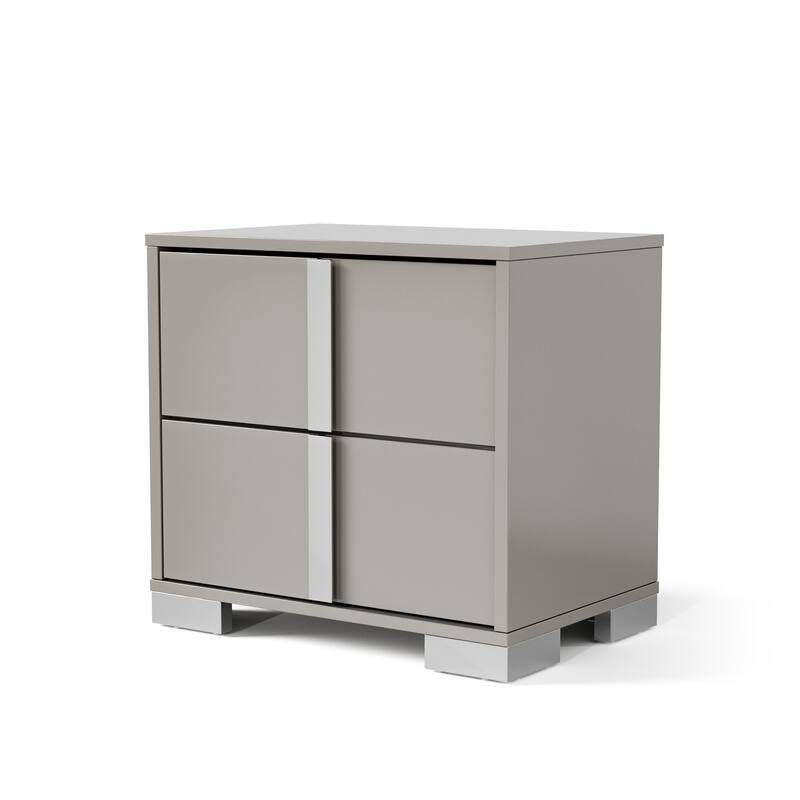 Furniture of America Erina Modern Glossy 6-Piece Panel Bedroom Set
