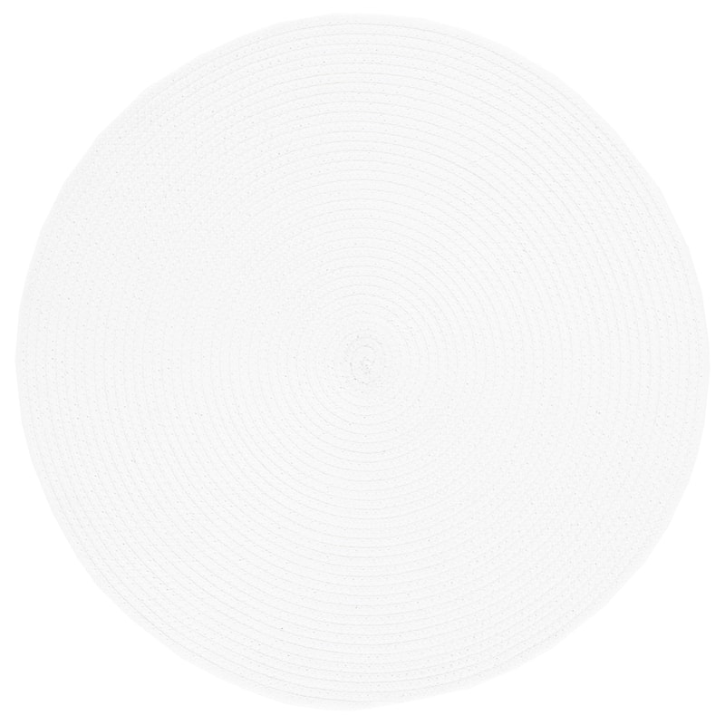 SAFAVIEH Handmade Braided Herminda Round Rug - 7' Round - White