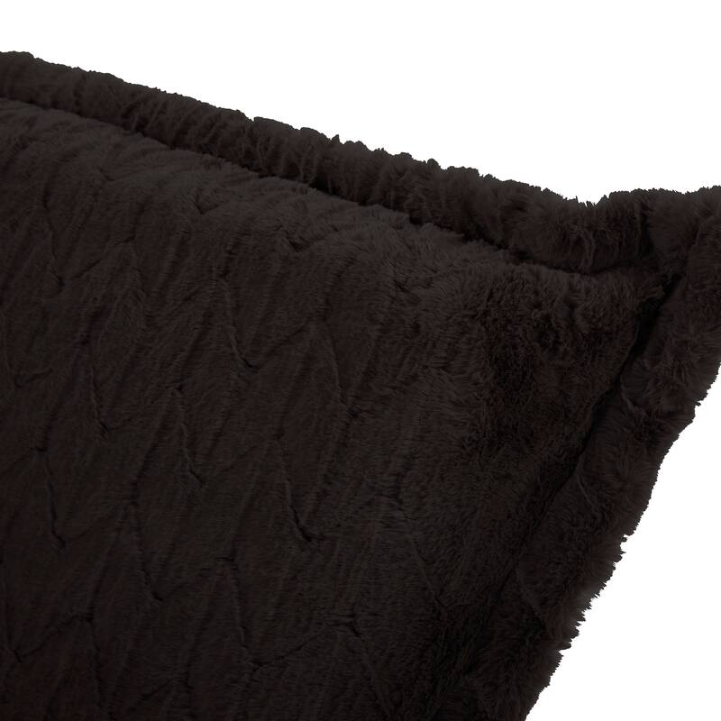 Allan Andrews Scroll Puff Rocker with Titanium Frame, Angora Collection