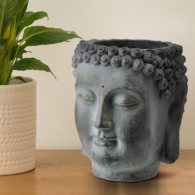 Buddha Head Planter 5"T x 4"D - 5