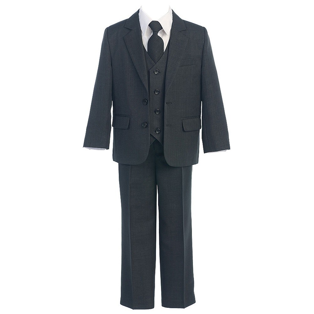 Shop Sweet Kids Boys Charcoal Button Jacket Vest Shirt Tie Pant