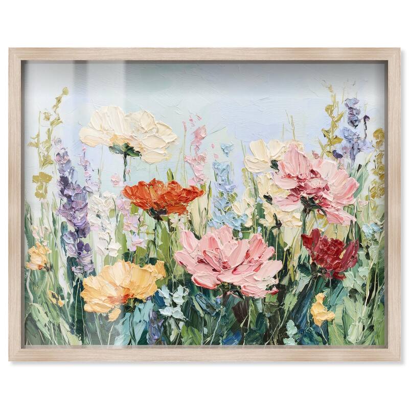Summer Abundance III Shadowbox by Art Remedy - Natural - 30" x 24"