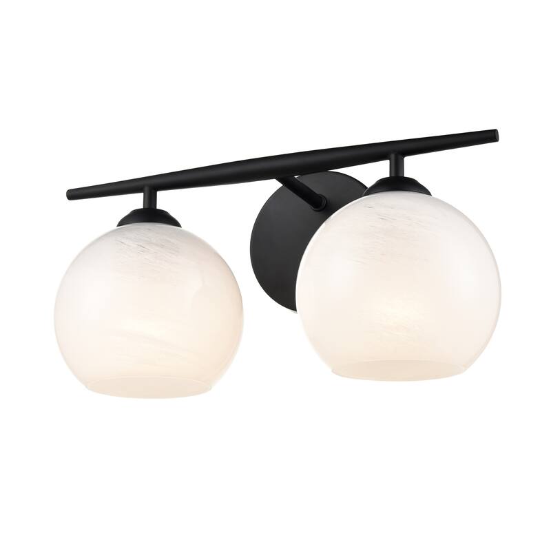Kimorra Vanity Light - 2 Light - Matte Black