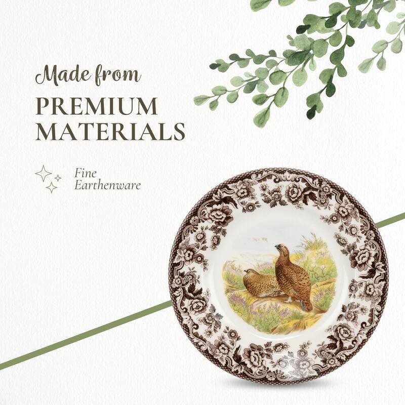Spode Woodland Salad Plate Birds Motif - 8 inch