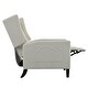preview thumbnail 35 of 54, Manual Adjustable WingBack Recliner Chair, with Foldable Side Table, USB Charging Ports, PushBack Reclining Chairs