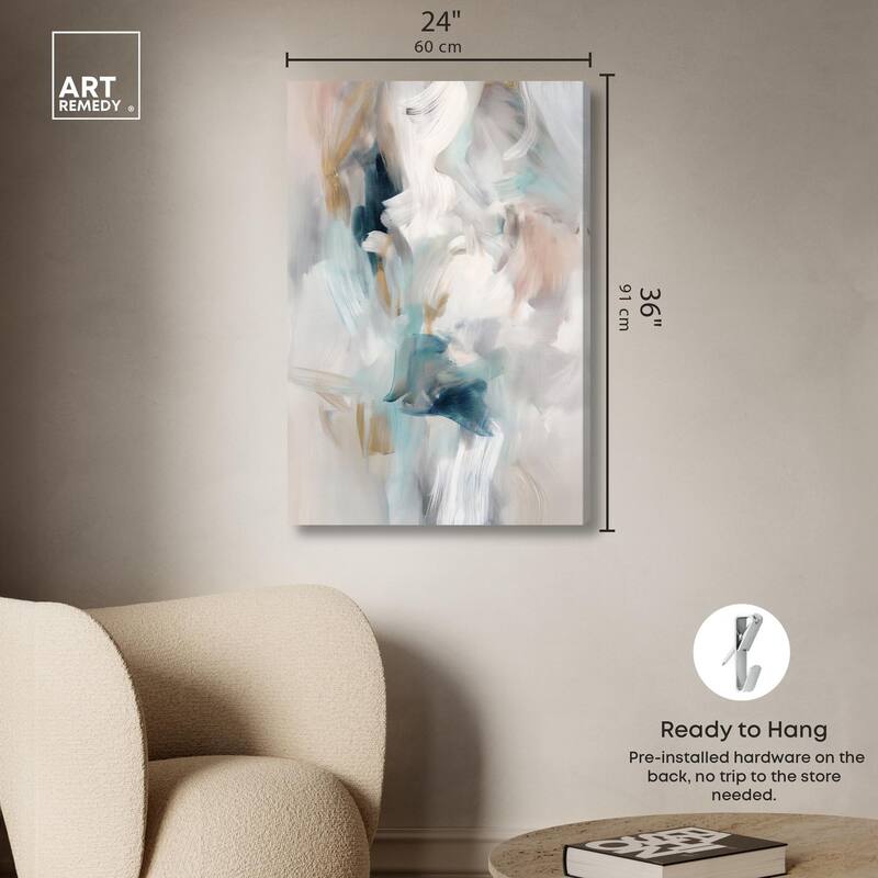 Whispering Colors III Canvas by Art Remedy, Gallery Wrapped