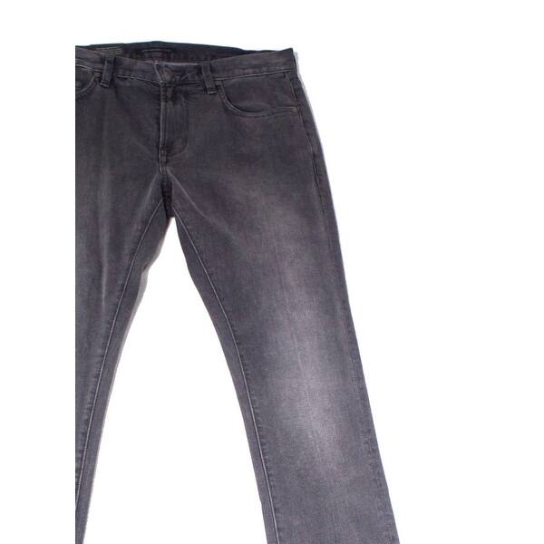 Shop John Varvatos Gray Mens Size 31 Classic Straight Leg Stretch