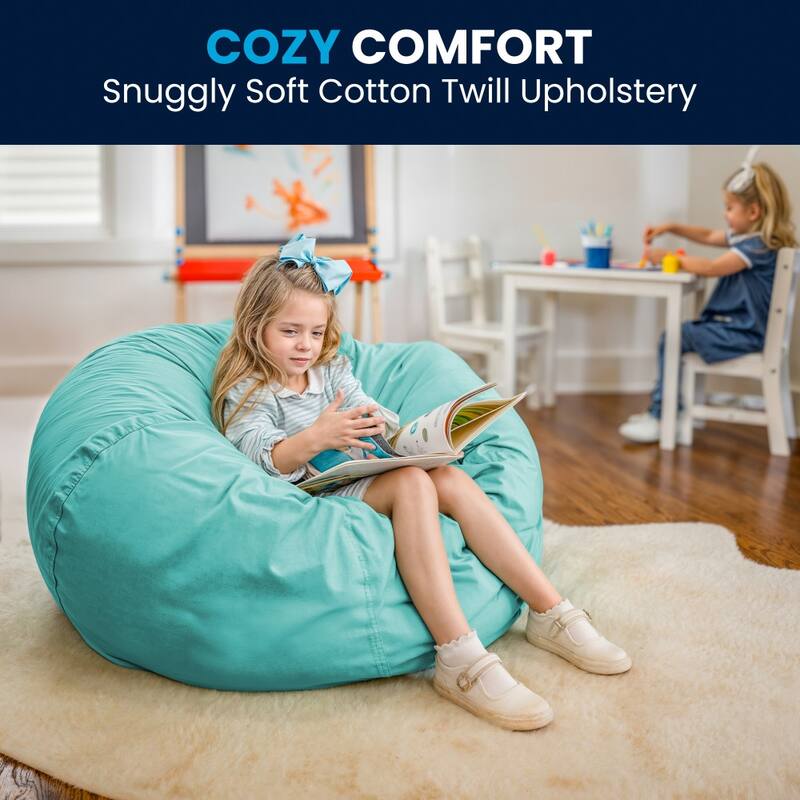 Oversized Refillable Bean Bag Chair for Kids and Adults