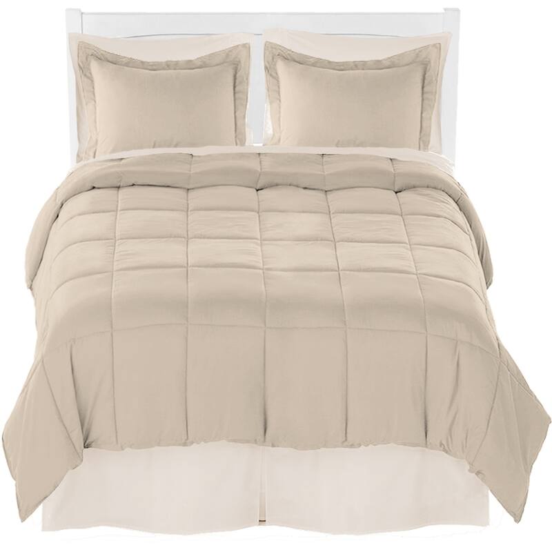 Bare Home Microfiber Comforter, Sheet Set, and Bed Skirt