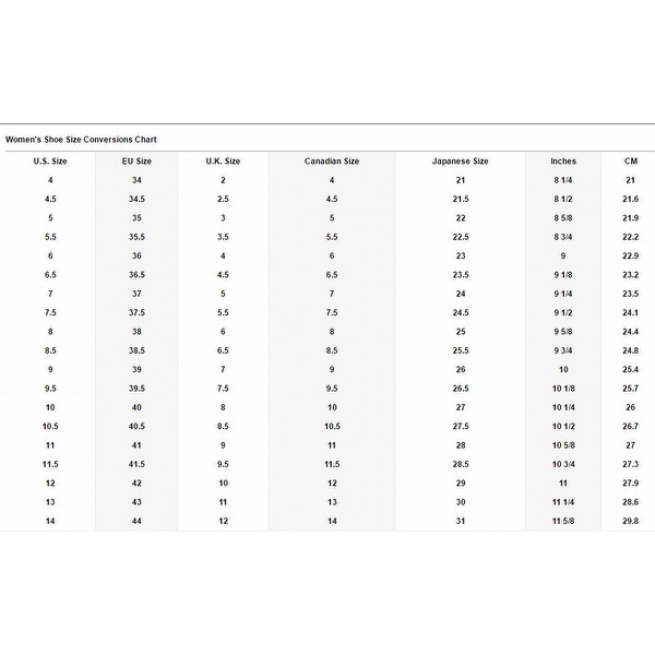 cole haan size guide