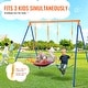 preview thumbnail 32 of 33, Swing Sets for Backyard, Toddler Swing Set Foldable Metal Stand, Easy to Assemble, Swingset Indoor/Outdoor