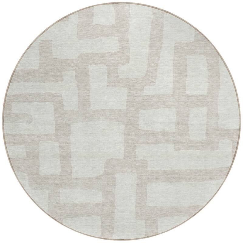 HomeRoots Abstract Transitional Rectangle Outdoor Rug