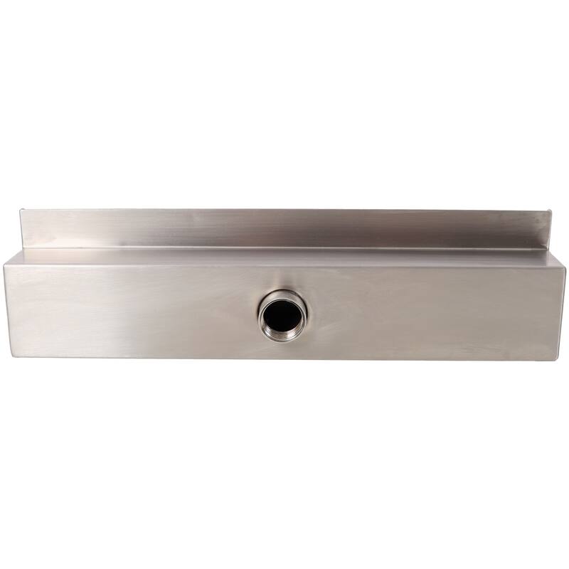 Pool Fountain, Spillway for Swimming Pool Decoration Sheer Descent, Waterfall Fountain, Stainless Steel 17.7"