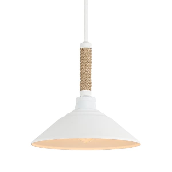 slide 2 of 2, Golden Lighting Journey 1-light Pendant in Natural White - 1 Light Pendant