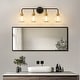 preview thumbnail 110 of 151, Modern Vanity Lights Dimmable Bathroom Light Fixtures with Glass Shade