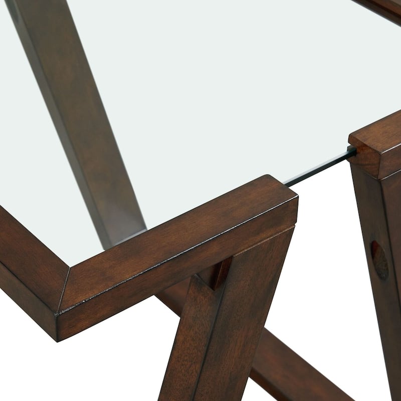 Modern End Table - Dark Espresso Finish, Living Room Accent Table, Small Space Decor - 24