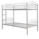 preview thumbnail 15 of 45, Space-Saving Twin Over Twin Metal Bunk Bed with Guardrails and Ladder, Convertible to Two Beds