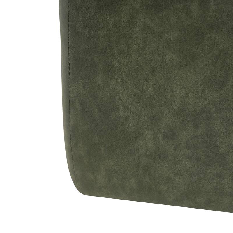 Roomfitters Square Upholstered Ottoman Coffee Table with Modern Low Profile Design