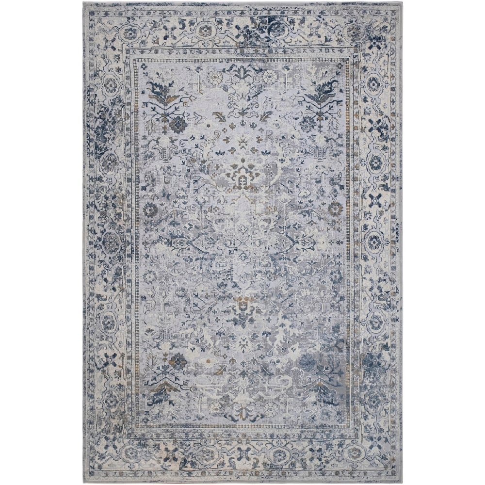 Vintage Delmar Light Gray Blue Rug