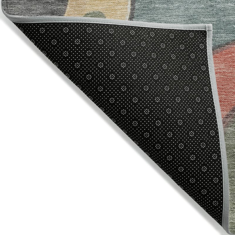 Machine Washable Indoor/Outdoor Soft Contemporary Chantille Rug
