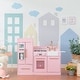 preview thumbnail 8 of 13, Teamson Kids - Little Chef Charlotte Modern Play Kitchen - Pink / Gold - 41.61" L x 11.81" W x 31.89" H