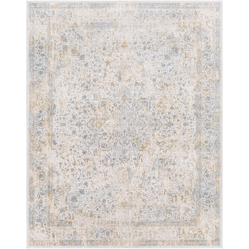 Livabliss Shabby Chic Carmel Medallion Area Rug