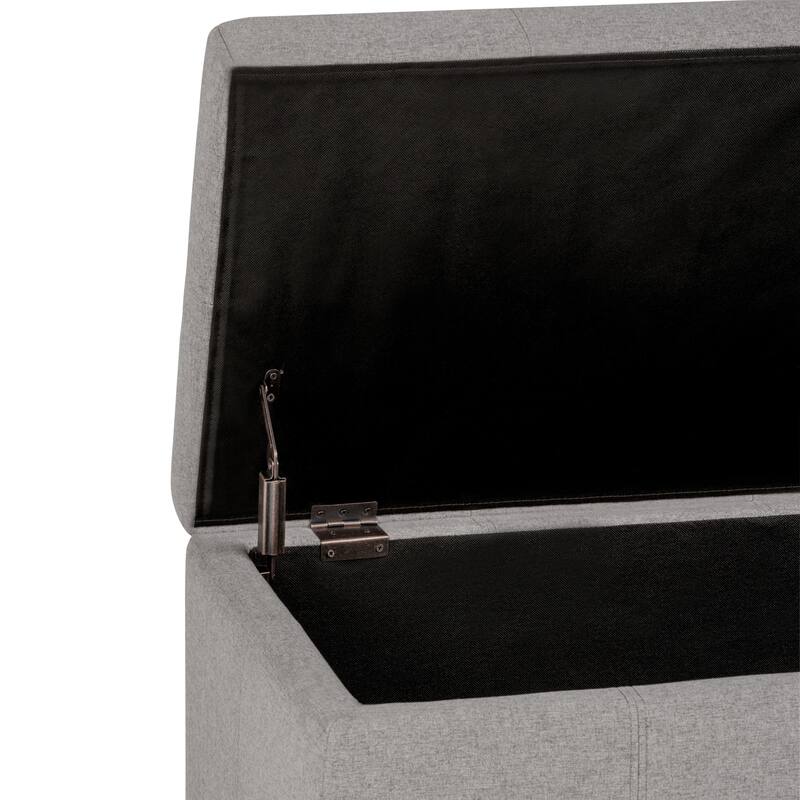 WYNDENHALL Cambridge 48 inch Wide Contemporary Rectangle Storage Ottoman