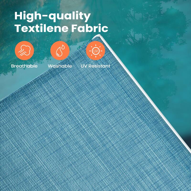 Pellebant 2PCS Patio Aluminum Adjustable Chaise Lounge Chair