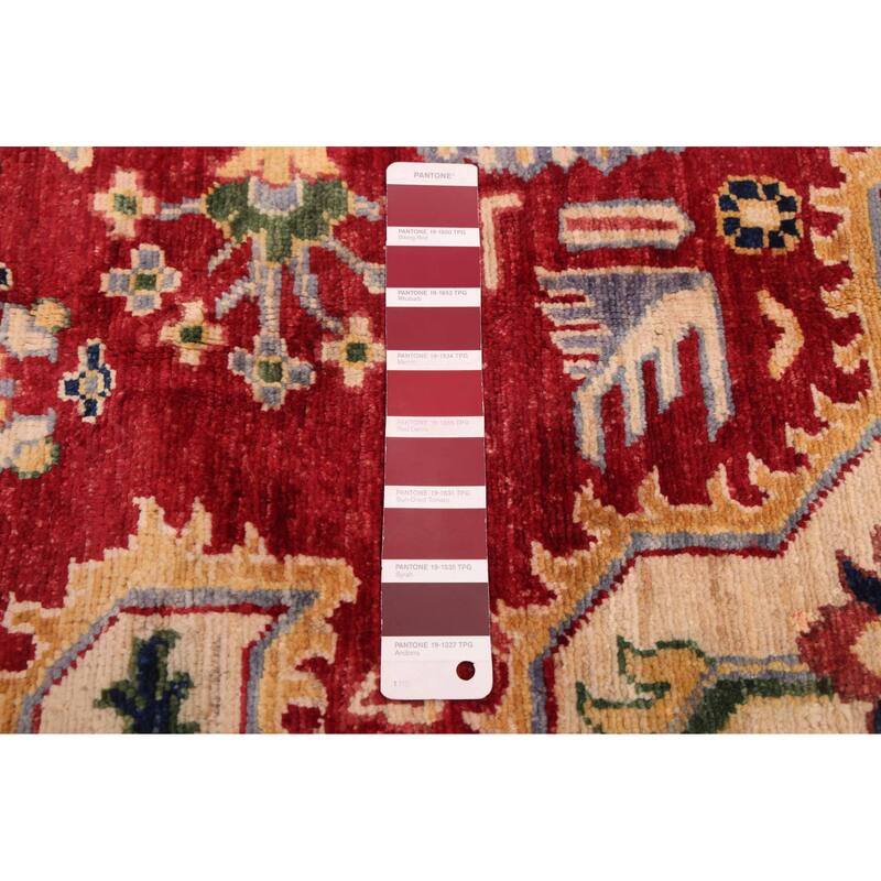 ECARPETGALLERY Hand-knotted Aryana Red Wool Rug - 9'1 x 11'11