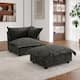 Option Corner Sofa+Ottoman-Dark Grey
