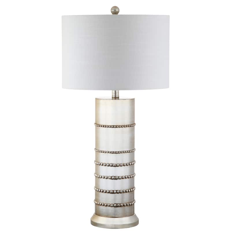 Isabella 31" Resin LED Table Lamp, Silver by JONATHAN Y