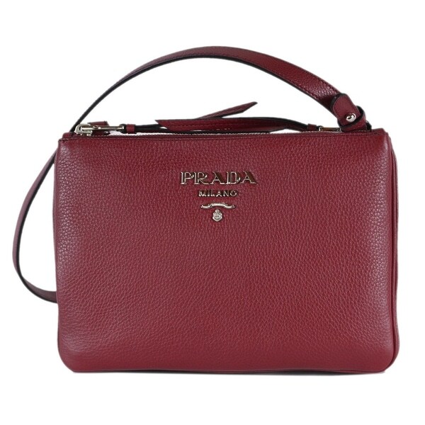 double zip crossbody bag
