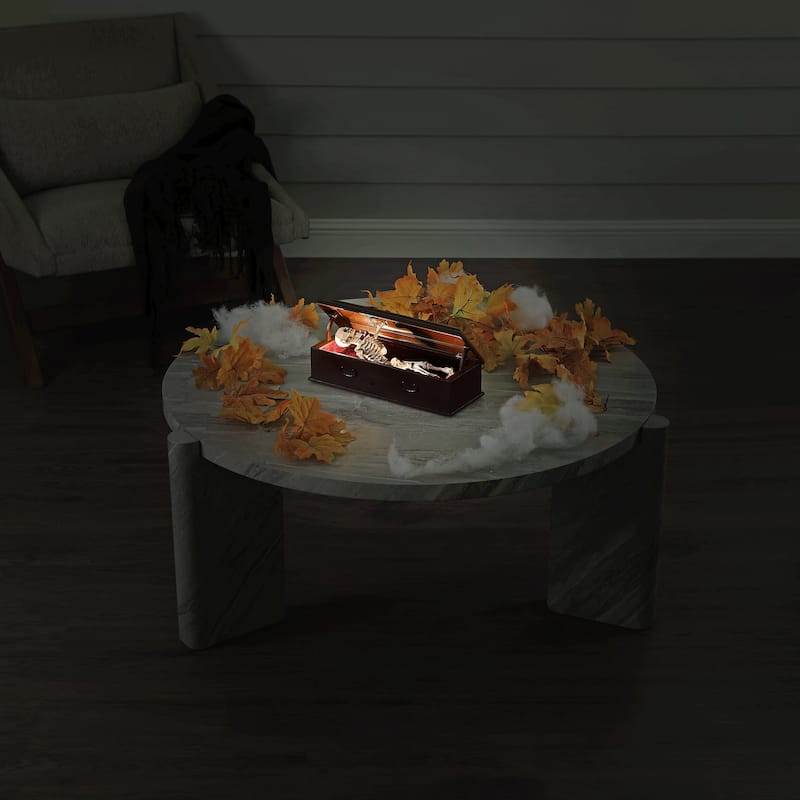 12 in. Animated Skeleton Coffin