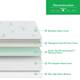 8 inch Green Tea Gel Memory Foam Mattress, Cooling Medium Feel Bed Mattress in a Box, CertiPUR-US