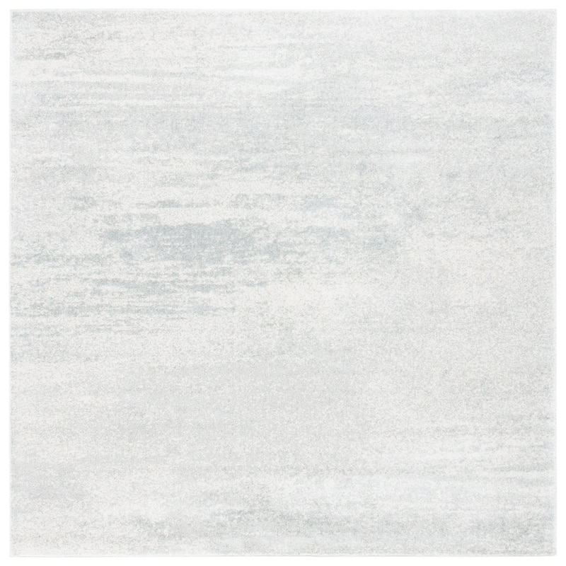SAFAVIEH, Evoke Yukako Modern Abstract Distressed Rug - 3' Square - Ivory/Sage