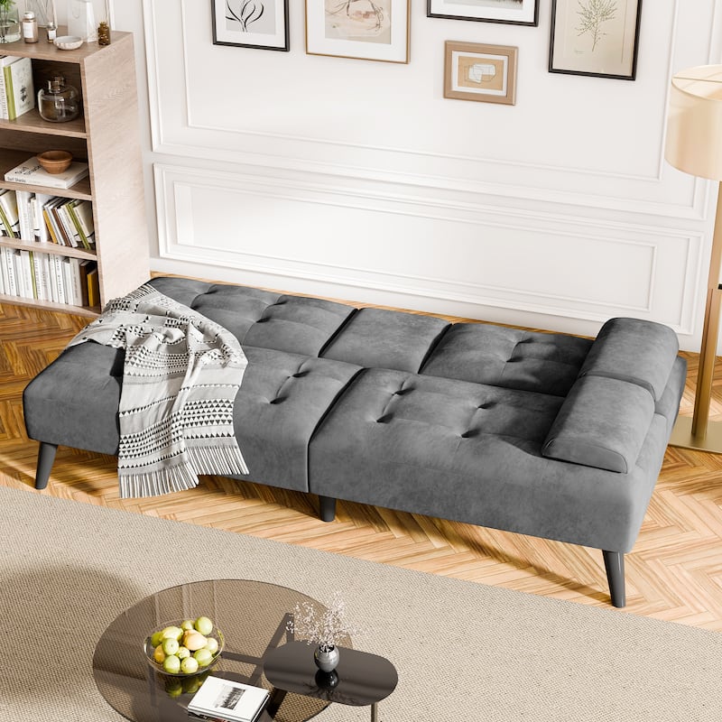 Futzca 64" Small Loveseat, 3 in 1 Cute Convertible Sofa Bed