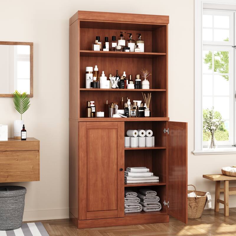 100% Solid Wood 32" Bathroom Cabinet with Optional Doors by Palace Imports