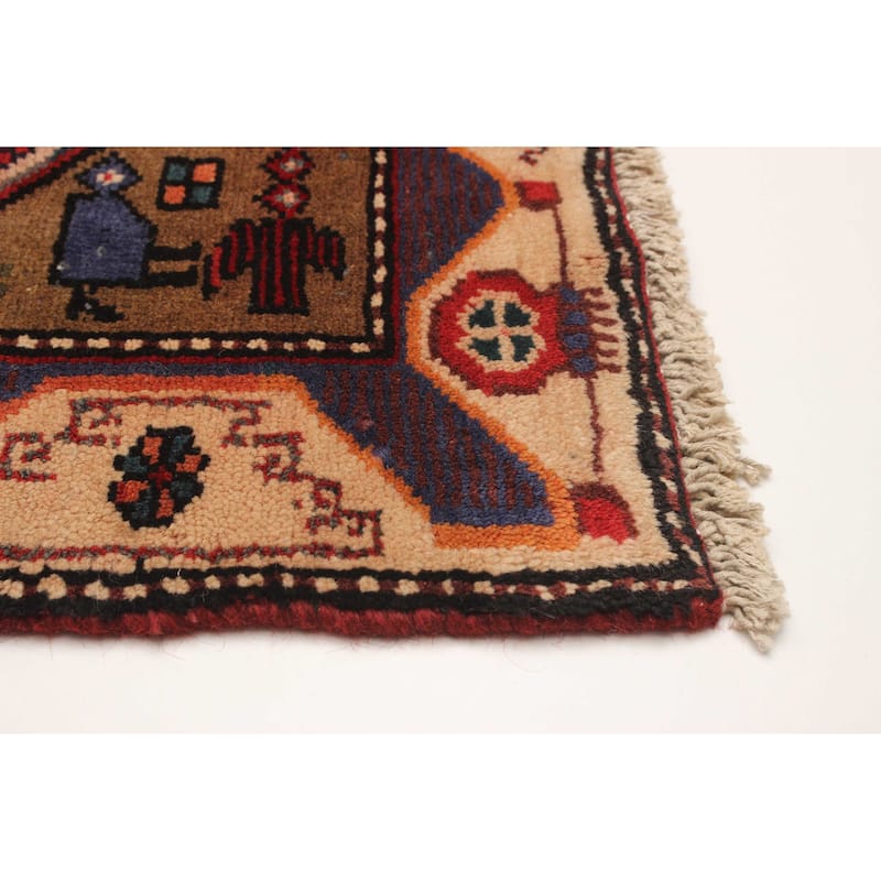 ECARPETGALLERY Hand-knotted Melis Vintage Cream Wool Rug - 4'3 x 7'1