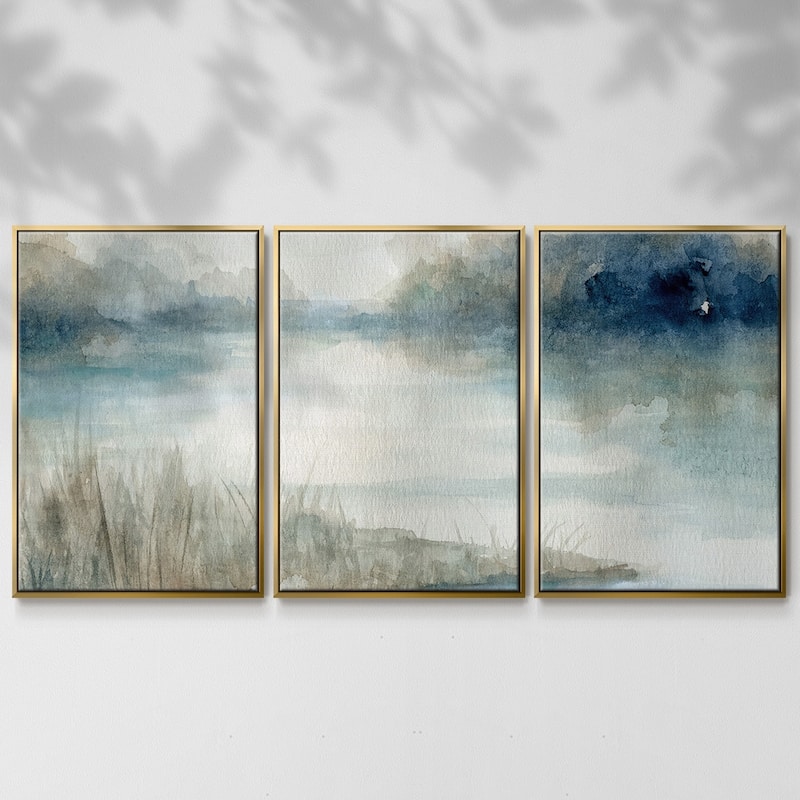 Still Evening Waters - Multi Piece Framed Canvas