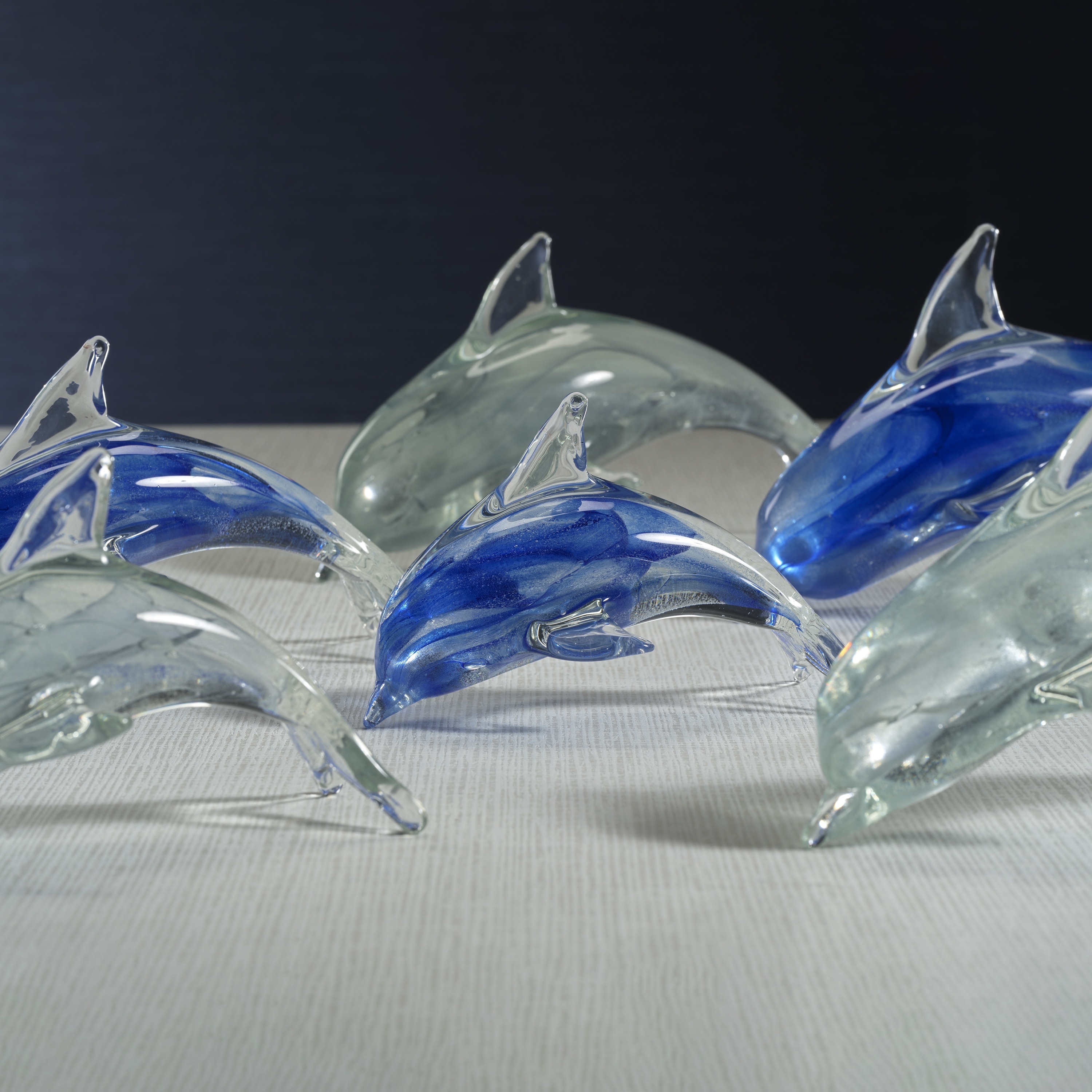Marinella Decorative Glass Dolphin - Overstock - 42854662