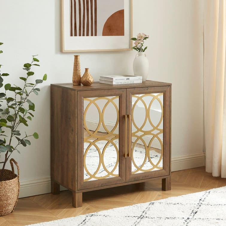Wood Accent Cabinet 31.1'' H X 32.3'' W