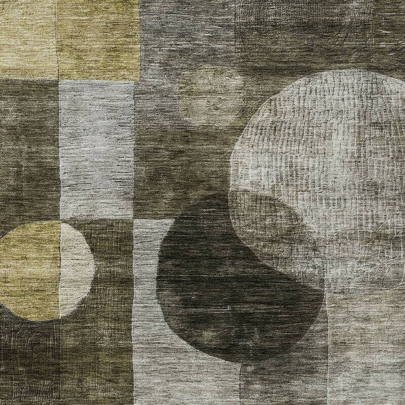 HomeRoots Geometric Transitional Rectangle Outdoor Rug