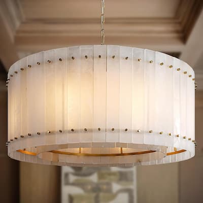 KAYLA Modern Chandelier 54 in Alabaster Chandelier