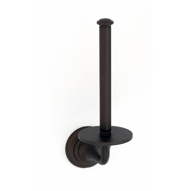 Alno Charlie's 6-3/4 Inch Tall Vertical Drop Down Single Post Toilet - Chocolate Bronze
