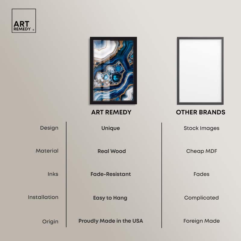 Azure Alveoli I Shadowbox by Art Remedy