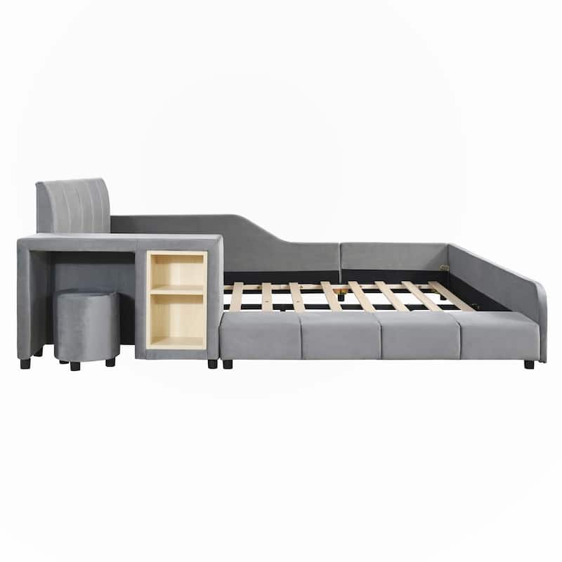 Full Size Upholstered Grounded Bed