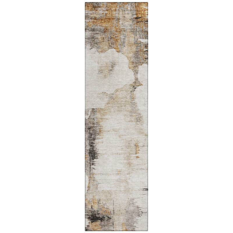 Machine Washable Indoor/ Outdoor Chantille Abstract Cloud Rug