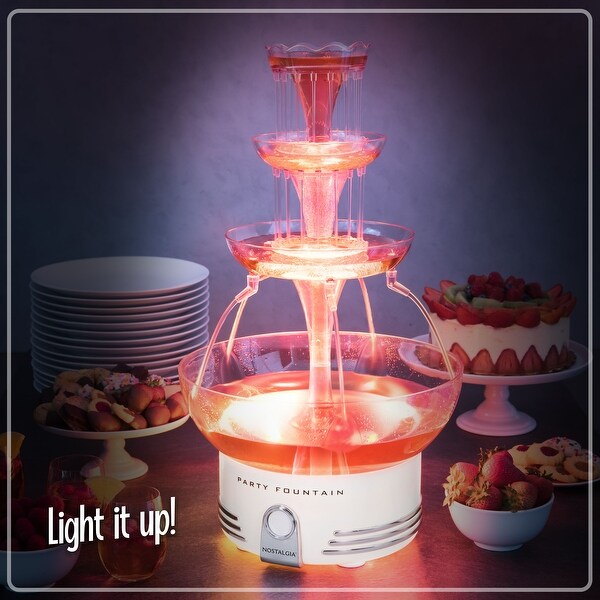 Nostalgia Retro 3-Tier Lighted Party Fountain - Bed Bath & Beyond